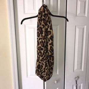 Cheetah print infinity scarf